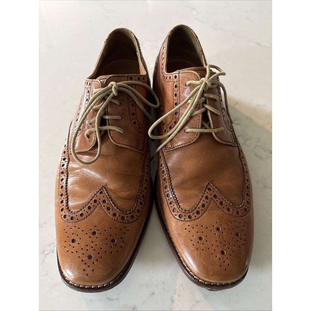 Cole Haan Williams Wingtip Oxford British Tan Men's US 8.5